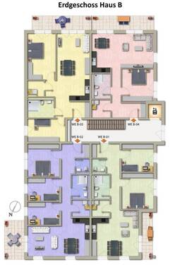 Erdgeschoss Haus B - 