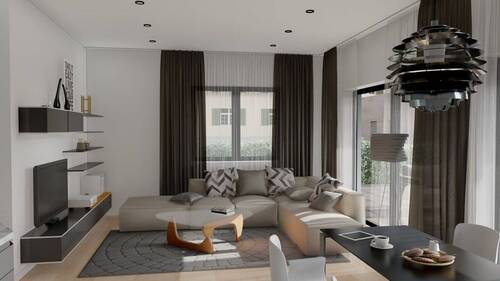 Wohnzimmer - Neubauwohnungen in ruhiger Lage in 76534 Baden-Baden