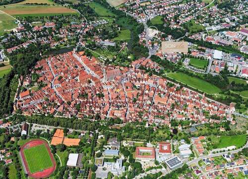 Lage und Umgebung - Terrassenwohnung mit 55,00 m&sup2; in Dinkelsbühl zum Kaufen
