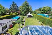 Gartenblick vom Balkon - 