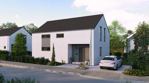 Ansicht Eingang Satteldach - Einfamilienhaus mit 148,00 m² in Detmold zum Kaufen