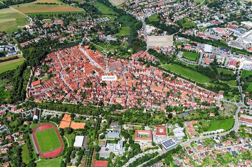 Luftbild Brauerei Carré - Etagenwohnung mit 47,20 m&sup2; in Dinkelsbühl zum Kaufen