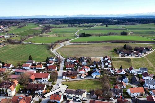 Luftbild – nur wenige Meter bis zum Ortsrand - 