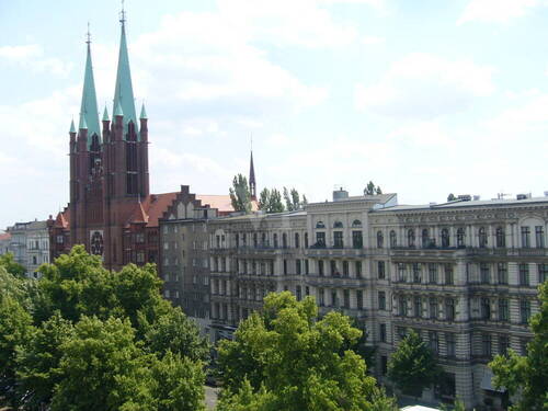 Ausblick nach links - 1 Zimmer Etagenwohnung in Berlin