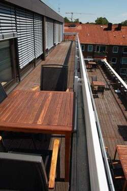 Terrasse - Offener Arbeitsplatz in 7er Büro - All-in-Miete