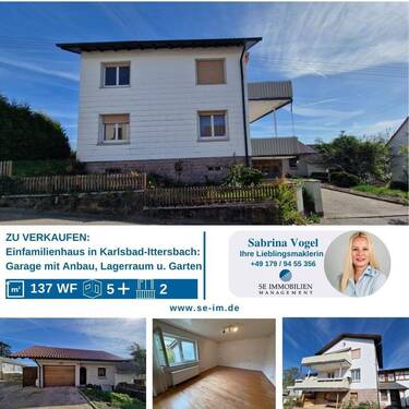 Titelbild - Potenzial ohne Ende! Großes Einfamilienhaus mit Werkstattgebäude, Garage & Garten