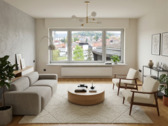 Wohnzimmer (Bungalow) KI bearbeitet - 