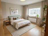 Schlafzimmer (Bungalow) KI bearbeitet - 