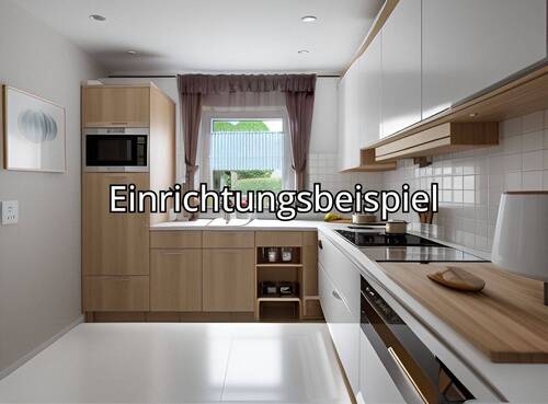 Küche mit Blick vom Essbereich - 