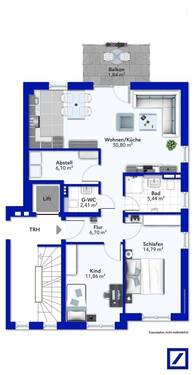 Exposeplan-Obergeschoss rechts - 