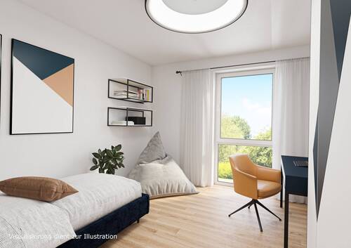 Kinderzimmer Illustration - 3 Zimmer Etagenwohnung in Bitburg