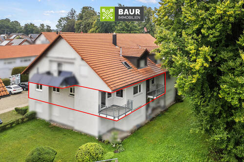 Luftaufnahme - Etagenwohnung mit 124,00 m² in Kißlegg zum Kaufen