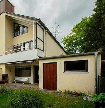 Hausansicht hinten Westseite - 5 Zimmer Doppelhaushälfte in München