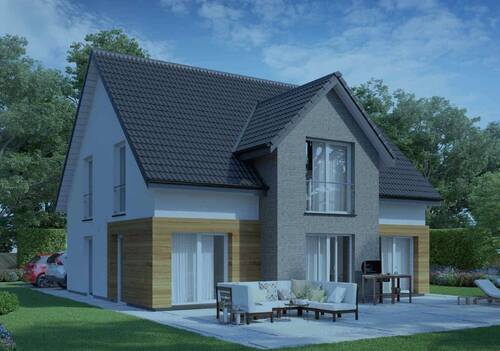 Satteldach mit Quergiebel CH 160.JPG - Einfamilienhaus zum Kaufen in Spenge