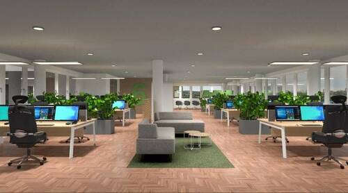 Möglicher Ausbau - Bürofläche mit Blick über die Region