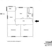 Kleine 2 12-Zimmer-Wohnung mit Loggia und Einbauküche in zentraler Wohnlage von Rudolstadt