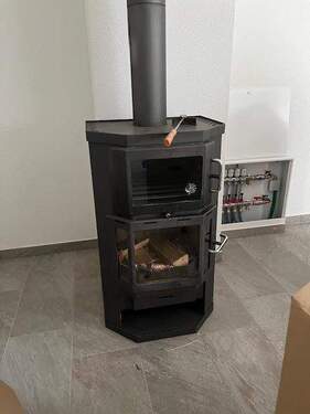 Schwedenofen mit Schauglas erneuert - 