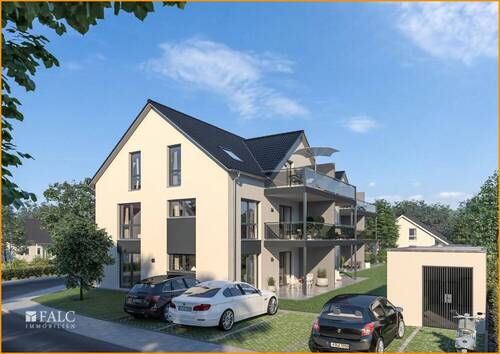 Süd-Westansicht - 2 Zimmer Etagenwohnung zum Kaufen in Aindling