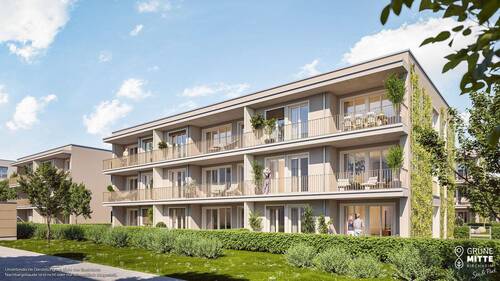 Illustration 1 - Familien(t)raum: 4-Zi.-Whg. mit 2 Bädern, offener Küche, Terrasse u. Privatgarten