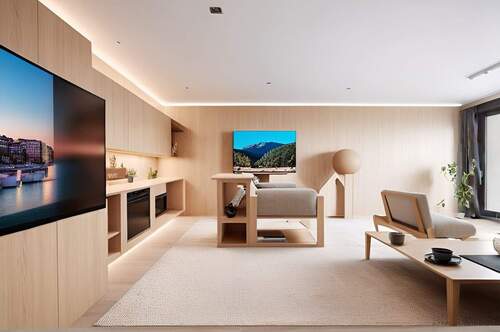 Wohnzimmer/Küche KI-generiert - 