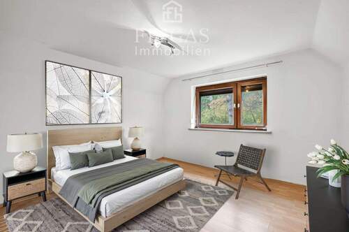 Schlafzimmer virtuell - 4 Zimmer Doppelhaushälfte in Bremen