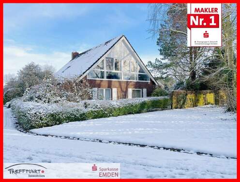 Frontansicht - Großzügiges Einfamilienhaus am Suurhuser Tief