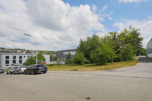 Straßenansicht mit Zufahrt Rückseite - 