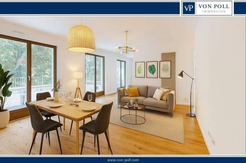 Wohnbereich-logo - Großzügige Vier-Zimmer-Penthouse mit großer Dachterrasse
