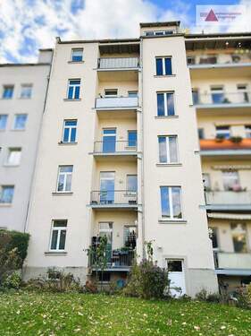 Hausansicht_Hinterhof - 2 Zimmer Etagenwohnung zum Kaufen in Chemnitz / Kaßberg