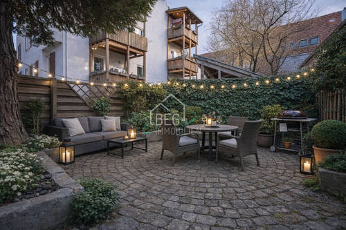 virtuell möblierter Garten - 