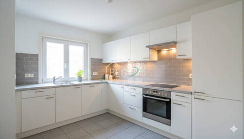 virtuell möblierte Küche - 