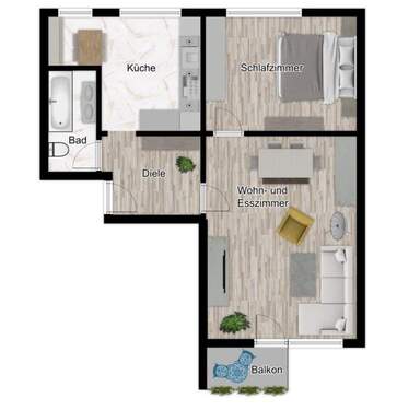 Wohnungsaufteilung - 