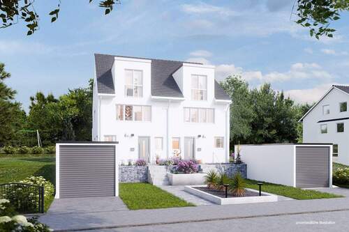 Ansicht - 6 Zimmer Doppelhaushälfte in Stuttgart / Möhringen