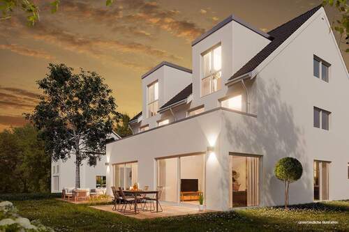 Ansicht - Doppelhaushälfte mit 178,00 m&sup2; in Stuttgart / Möhringen zum Kaufen