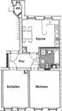 Grundriss - 2 Zimmer Etagenwohnung in Leipzig