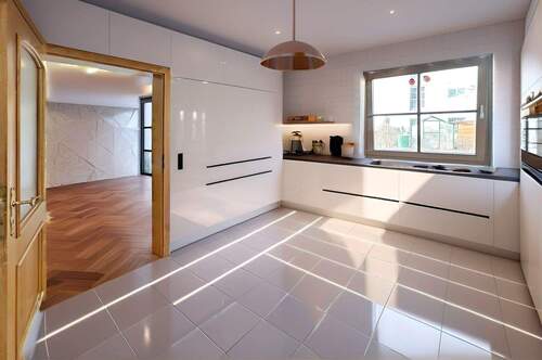 Visualisierung Küche durch KI - Etagenwohnung mit 81,70 m&sup2; in Kolbermoor zum Kaufen