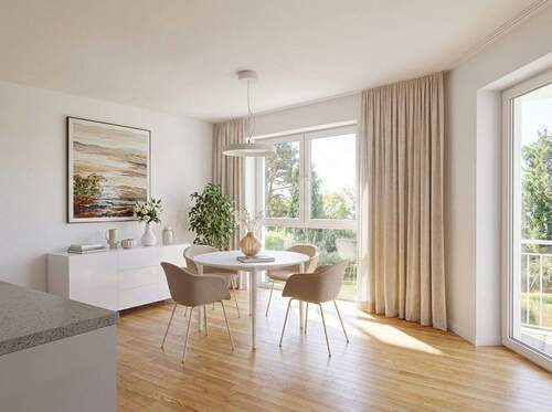 Esszimmer_Innenvisualisierung - Etagenwohnung mit 64,40 m&sup2; in Ober-Mörlen zum Kaufen