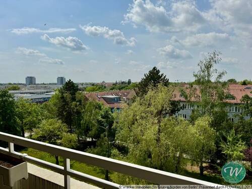 Blick vom Süd-West-Balkon - Etagenwohnung mit 86,50 m&sup2; in Berlin zum Kaufen
