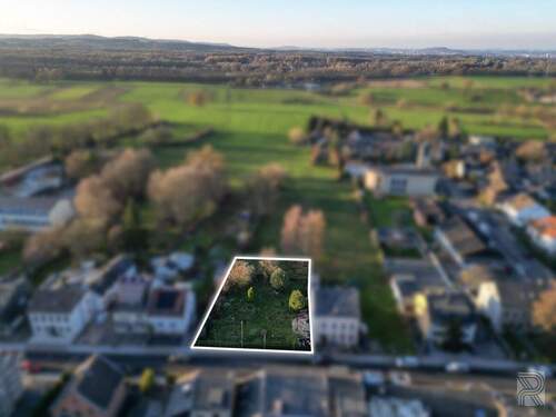 Luftbild - unbebautes Grundstück in guter Lage von Oberforstbach