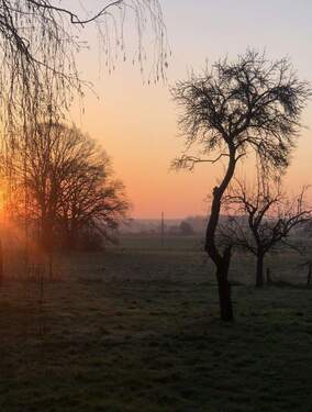 Blick übers Land im Spätherbst - 