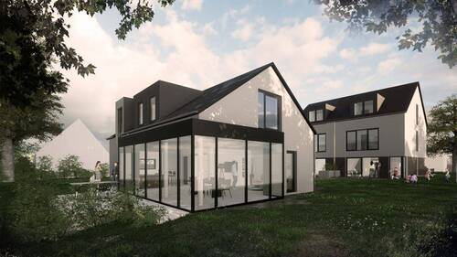 Visualisierung - Bielefeld-Heepen: Neubauhaus mit moderner Technik und hoher Effizienz