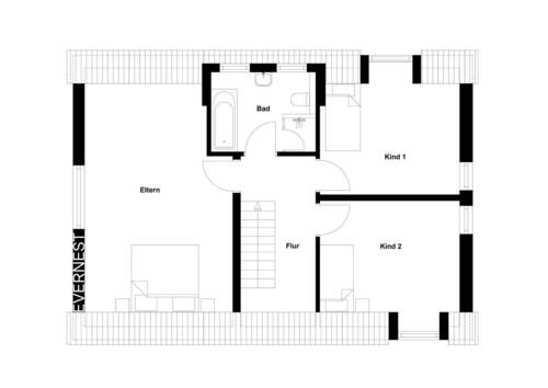 Dachgeschoss - 5 Zimmer Einfamilienhaus in Bielefeld