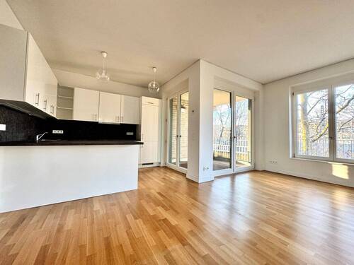 Wohnzimmer und Küche mir Zugang Balkon - 