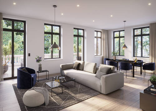 Wohnen ETW 1. OG - WOHNEN im KAISERHOF - ETW 3 - 1.695.000,00 EUR Kaufpreis, ca.  120,00 m² Wohnfläche