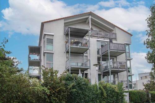 Aussenansicht - Vorteil Erbpacht! Moderne 4-Zimmer-Wohnung mit 2 Balkonen und TG-Stellplatz in Mannheim