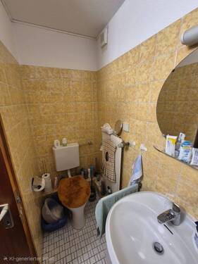 Bad mit Wanne und WC - 