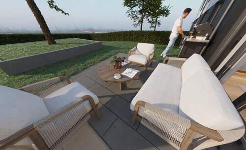 Visualisierung Terrasse - Wohnen mit Garten: Ihr neues Zuhause zum Ankommen und Wohlfühlen