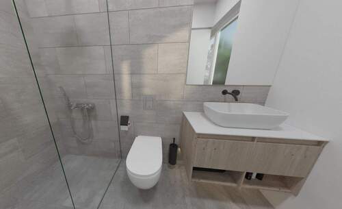 Visualisierung zweites Badezimmer - Etagenwohnung mit 123,70 m&sup2; in Niefern-Öschelbronn / Öschelbronn zum Kaufen