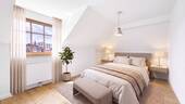 gr. Schlafzimmer - staging - 4 Zimmer Etagenwohnung zum Kaufen in München