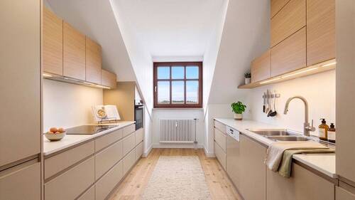 Küche - staging - Etagenwohnung mit 118,90 m&sup2; in München zum Kaufen